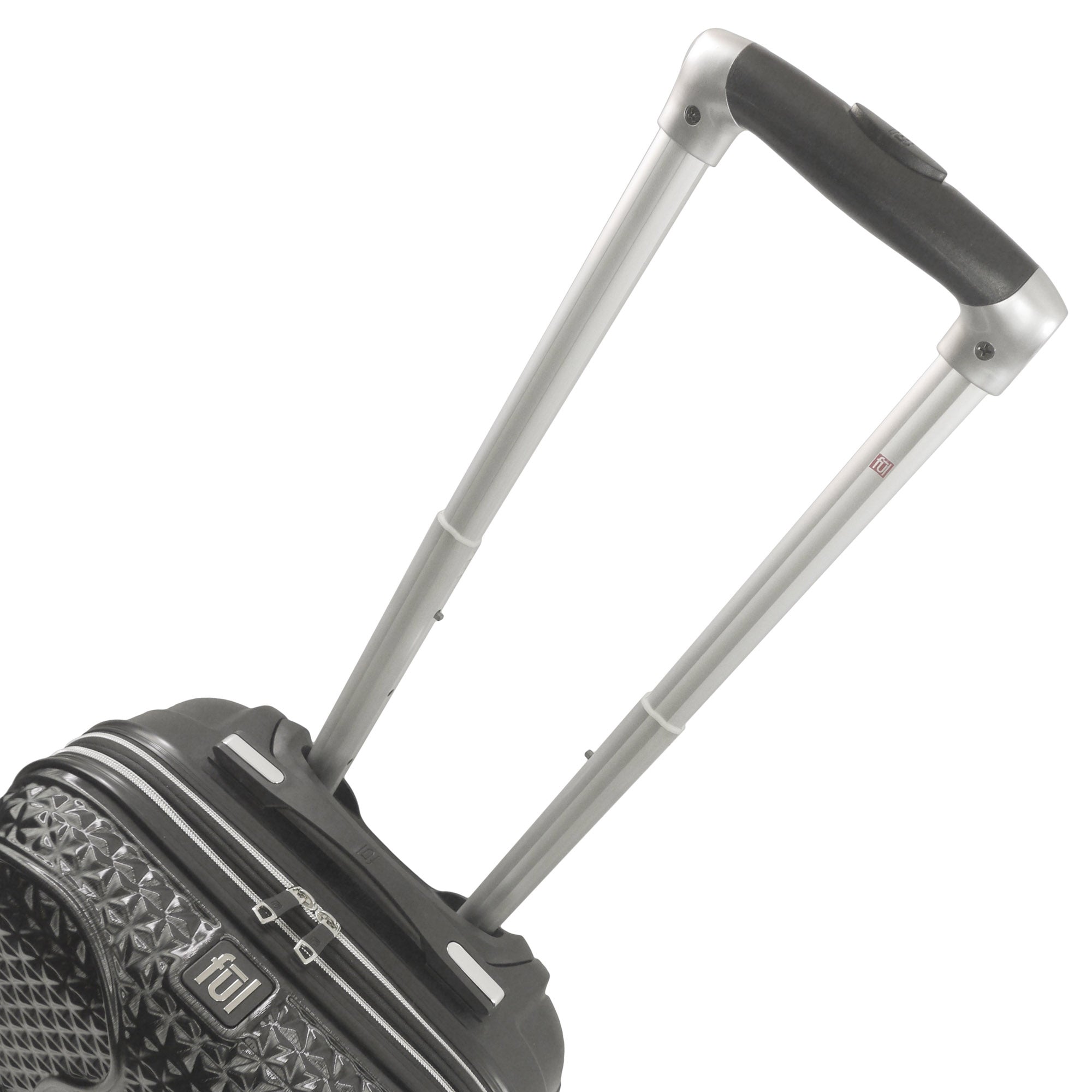 Black Disney Mickey Mouse hard-sided 2 piece rolling luggage set 8 spinner wheel telescopic handle zipper