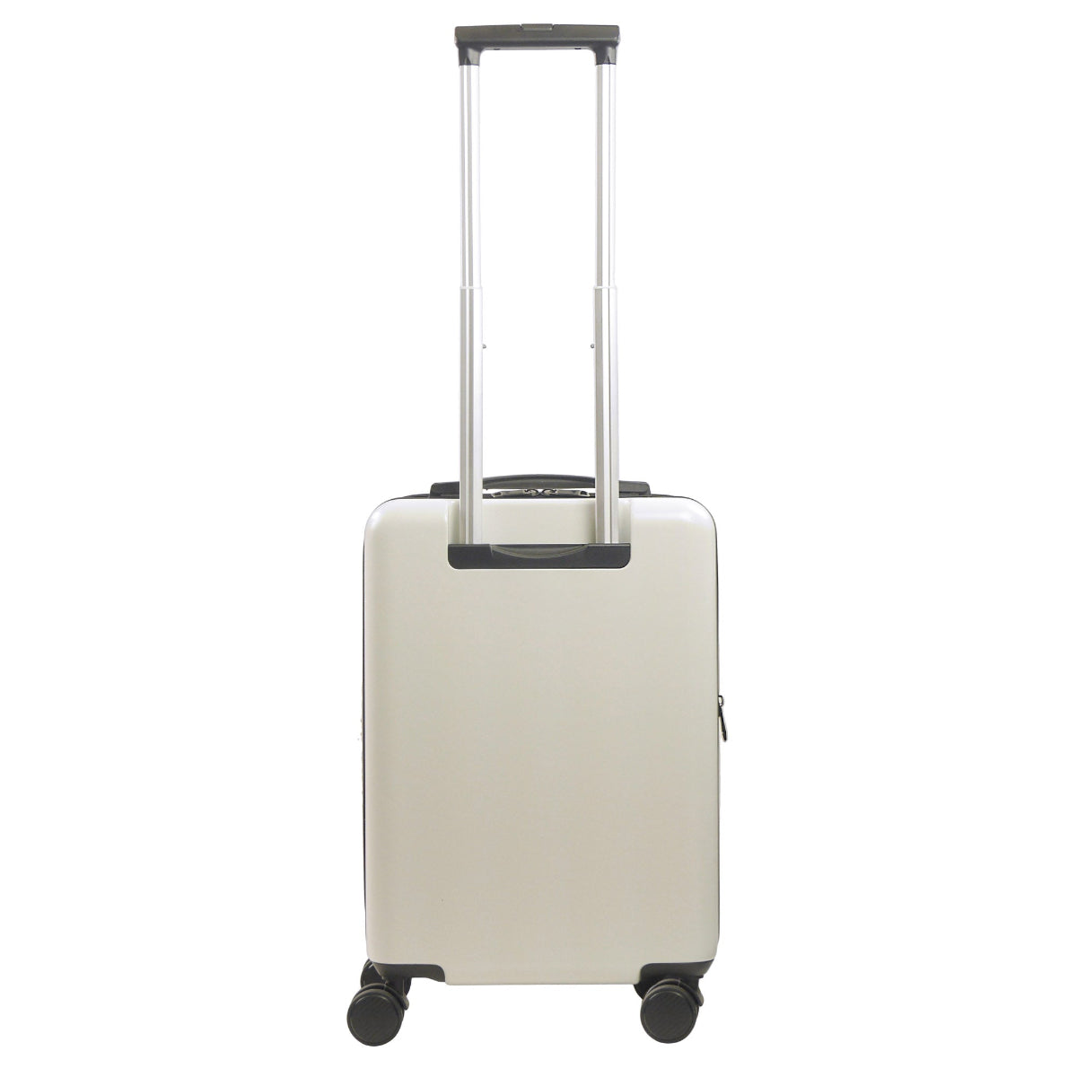 Officially licensed Disney Up 22.5" white carry-on suitcase illustrates the iconic house floating with balloons from the beloved Disney Pixar film Up.