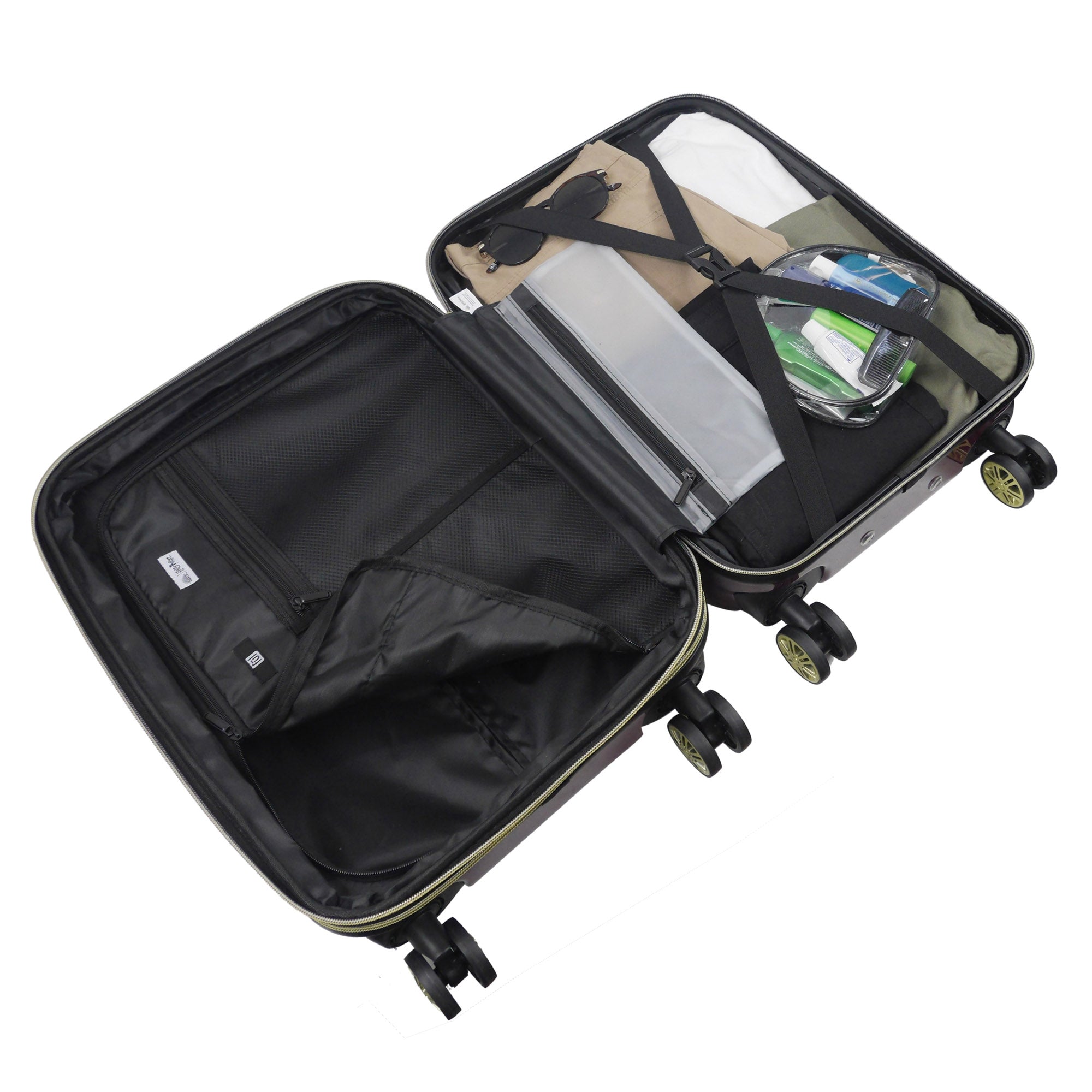 Harry Potter Hogwarts Express 21" Luggage Spinner Suitcase Inside space