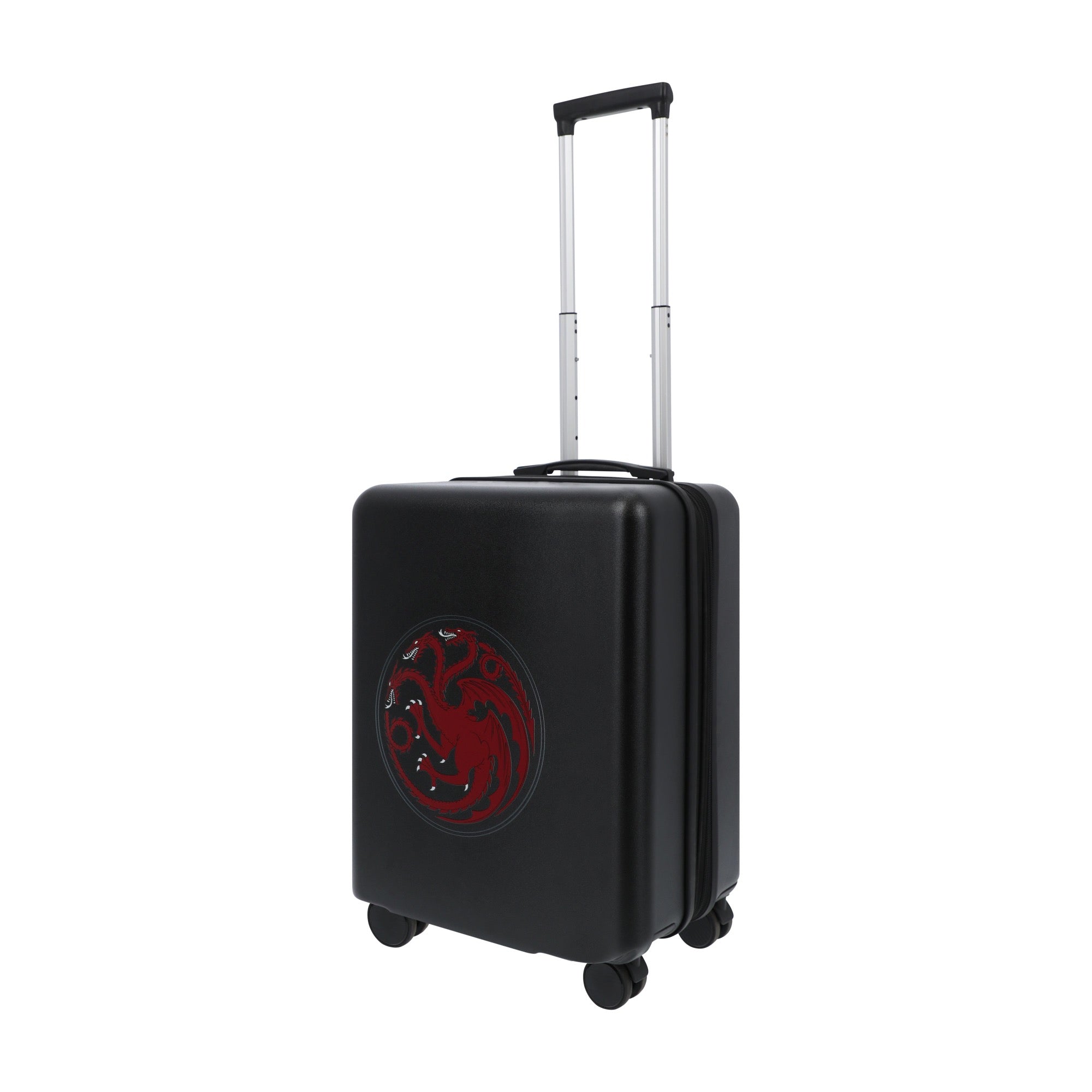 Black WB Game of Thrones 22.5" carry-on spinner suitcase luggage by Ful