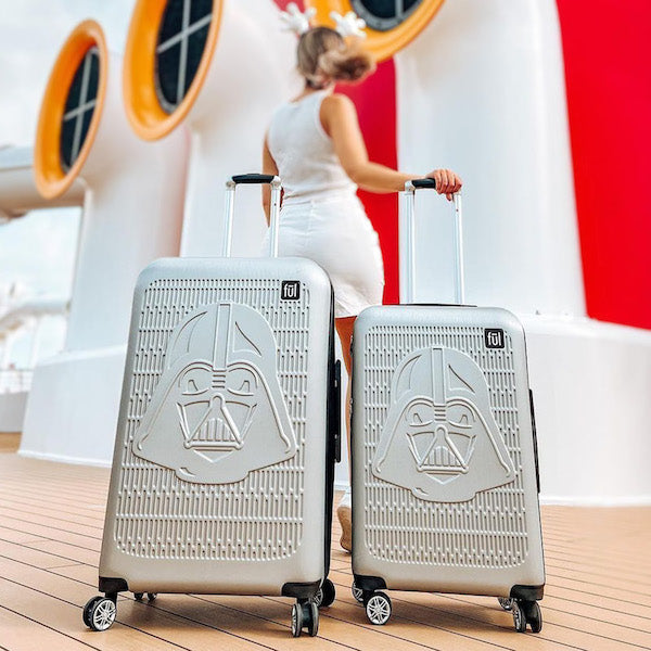 silver Star Wars Darth Vader luggage hardside spinner suitcase carry-on and checked rolling bag