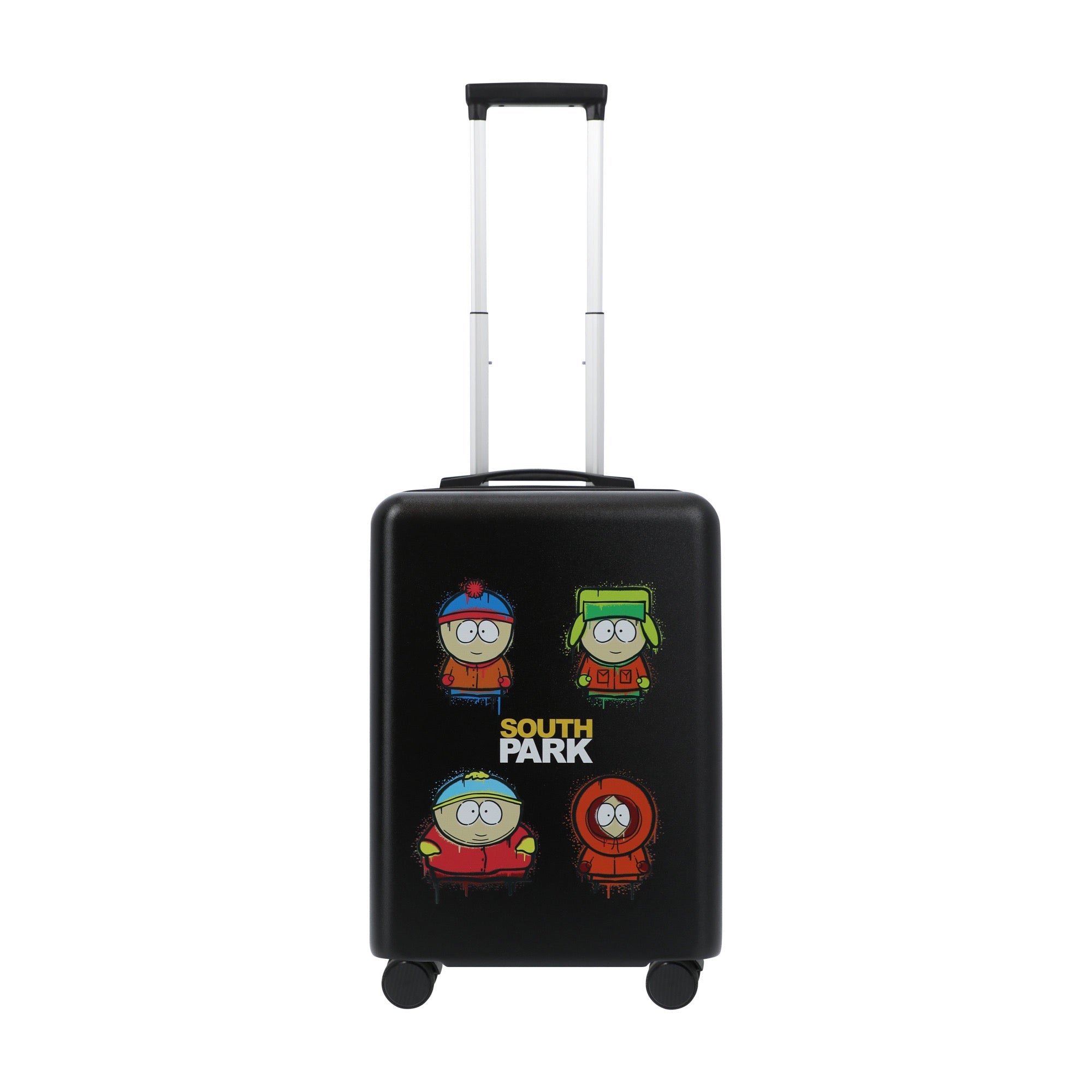 Black 22.5" Paramount South Park carry-on spinner suitcase rolling luggage by Ful
