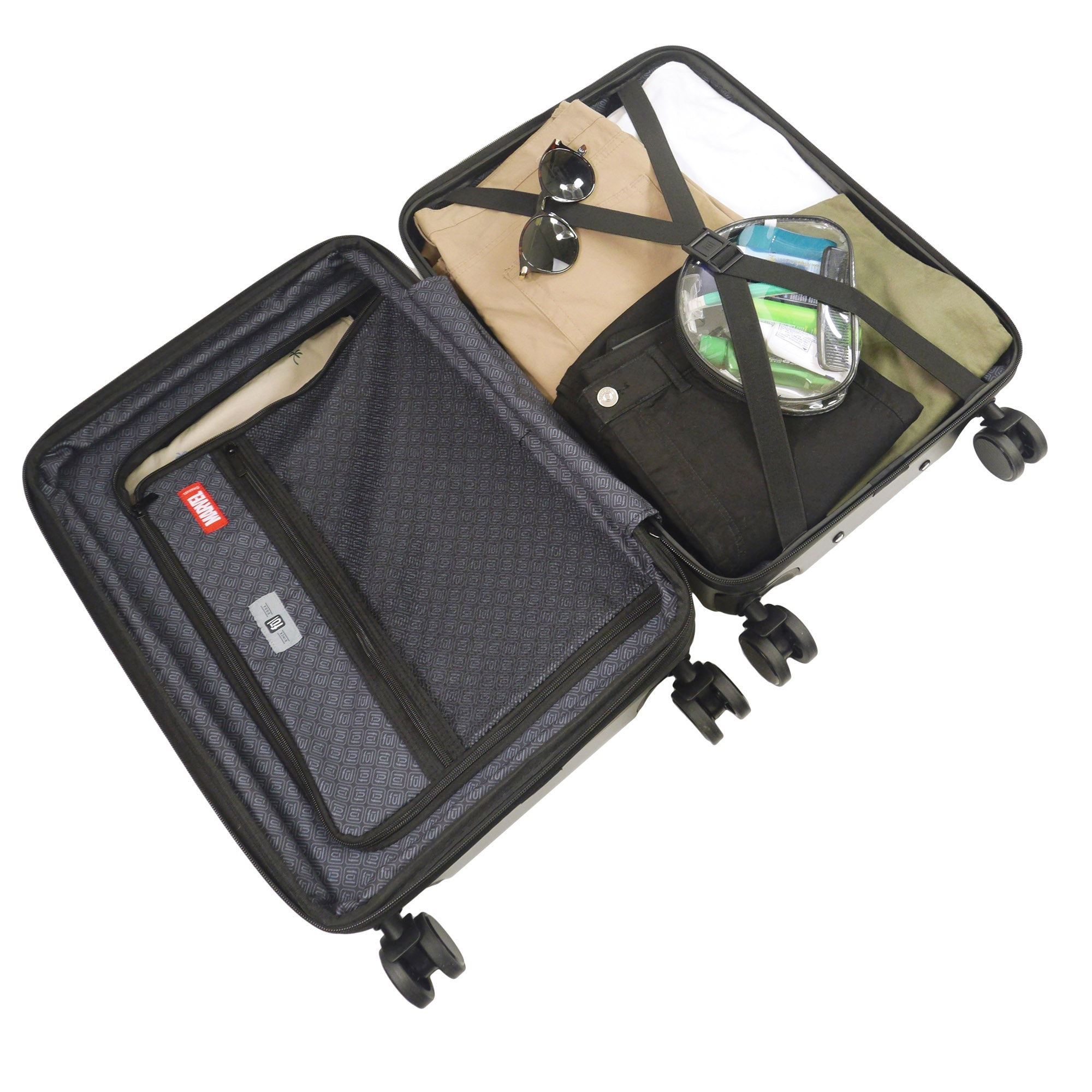 Marvel X-Men Ful 22.5" Black Hard Side Carry-On Spinner Suitcase Rolling Luggage
