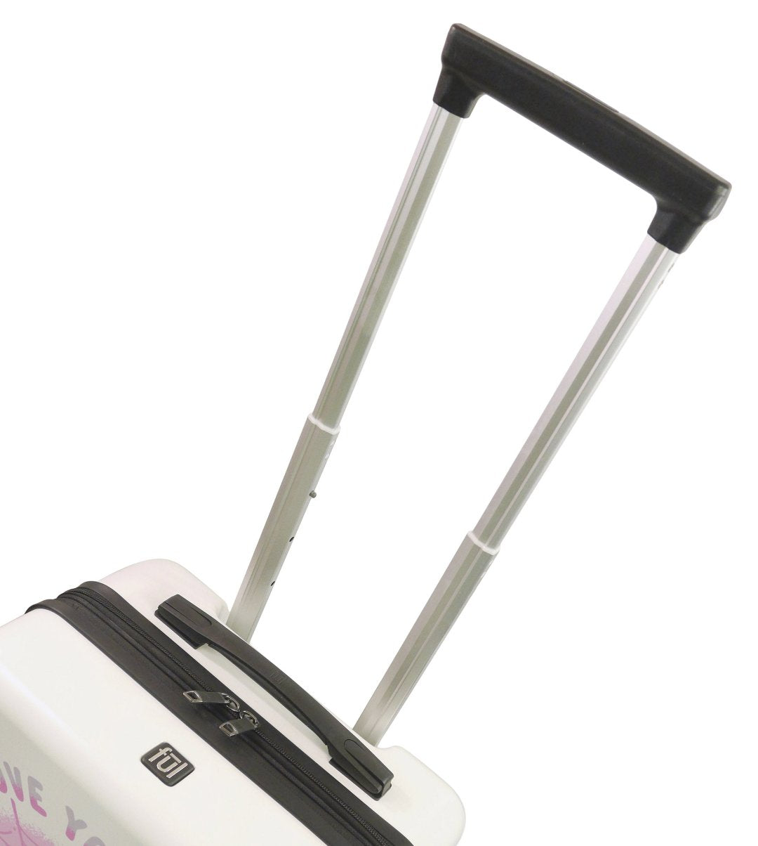 Disney Nightmare Before Christmas Jack and Sally Love you to death 22.5" white carry-on rolling spinner suitcase luggage