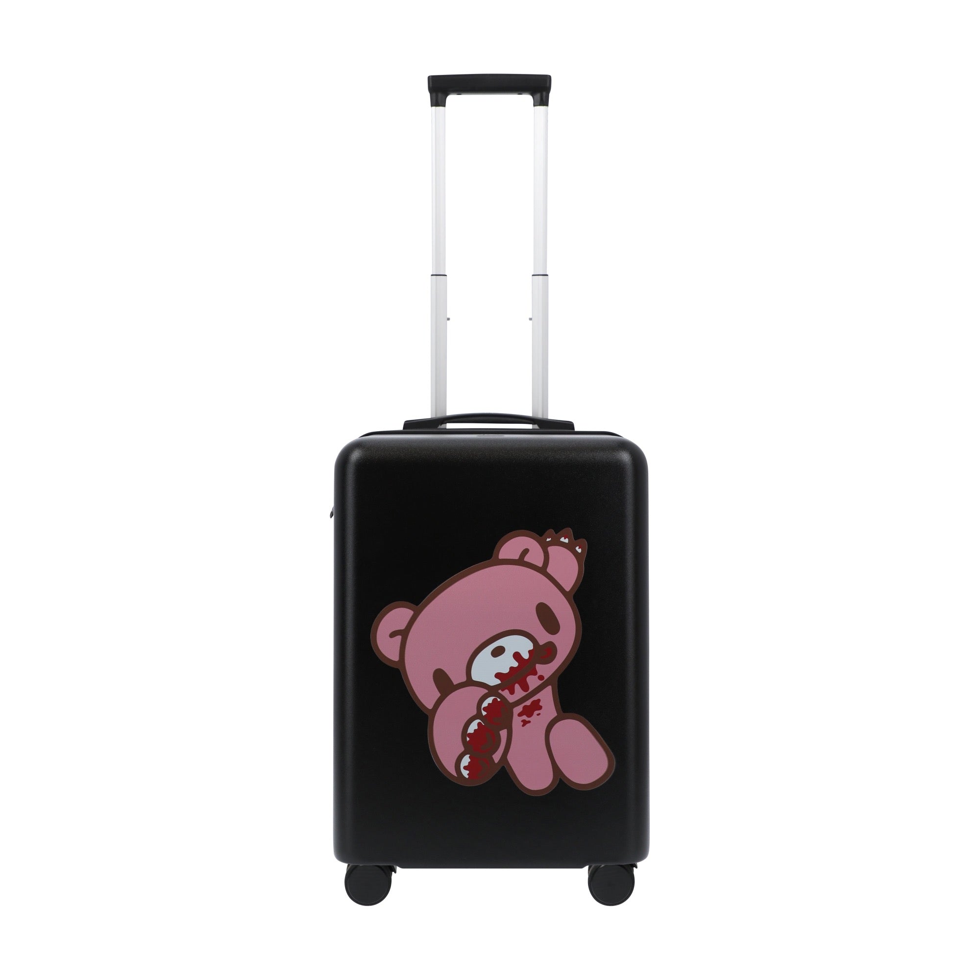 Black octas gloomy bear 22.5" carry-on spinner suitcase rolling luggage by Ful