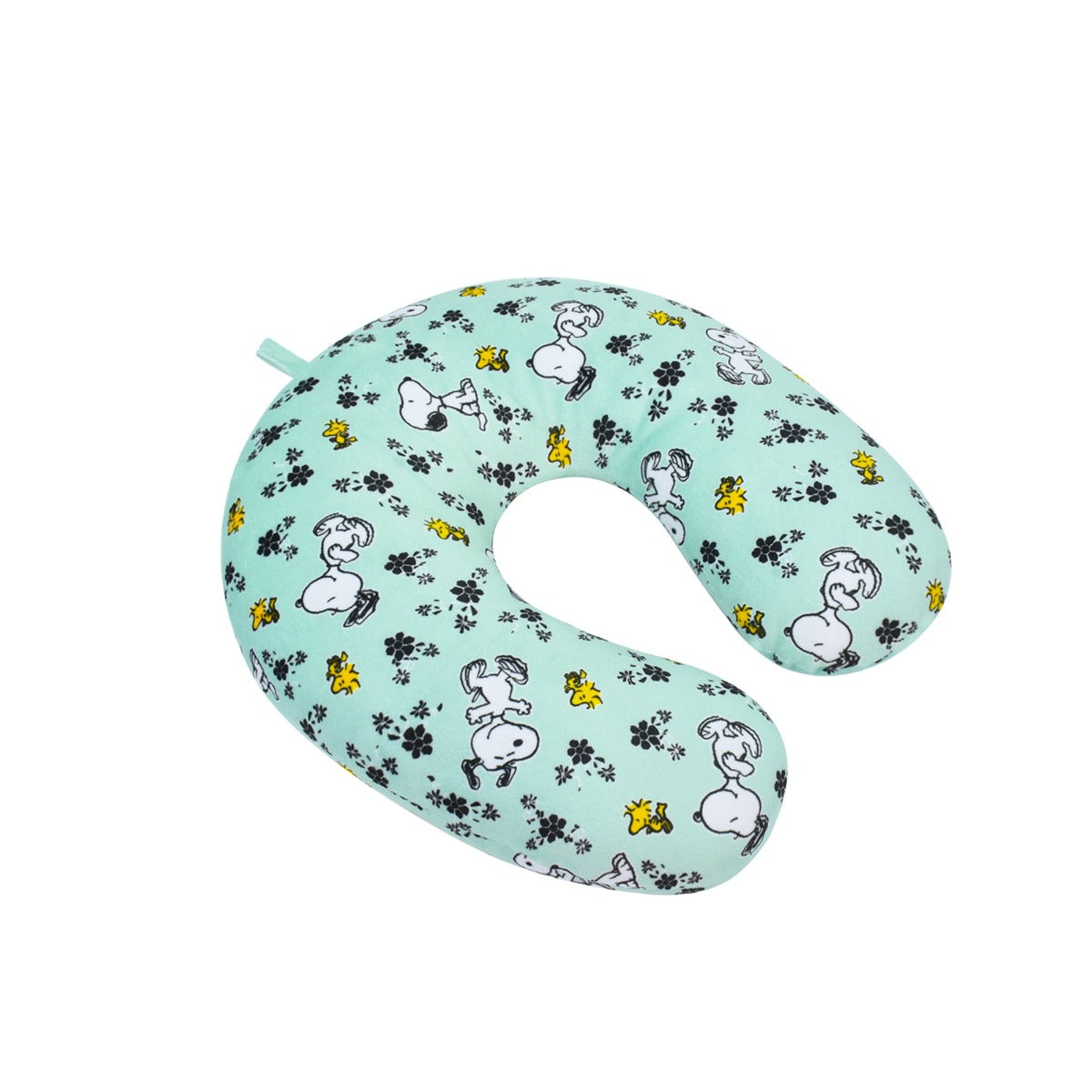 Ful peanuts snoopy woodstock flowers travel neck pillow mint green