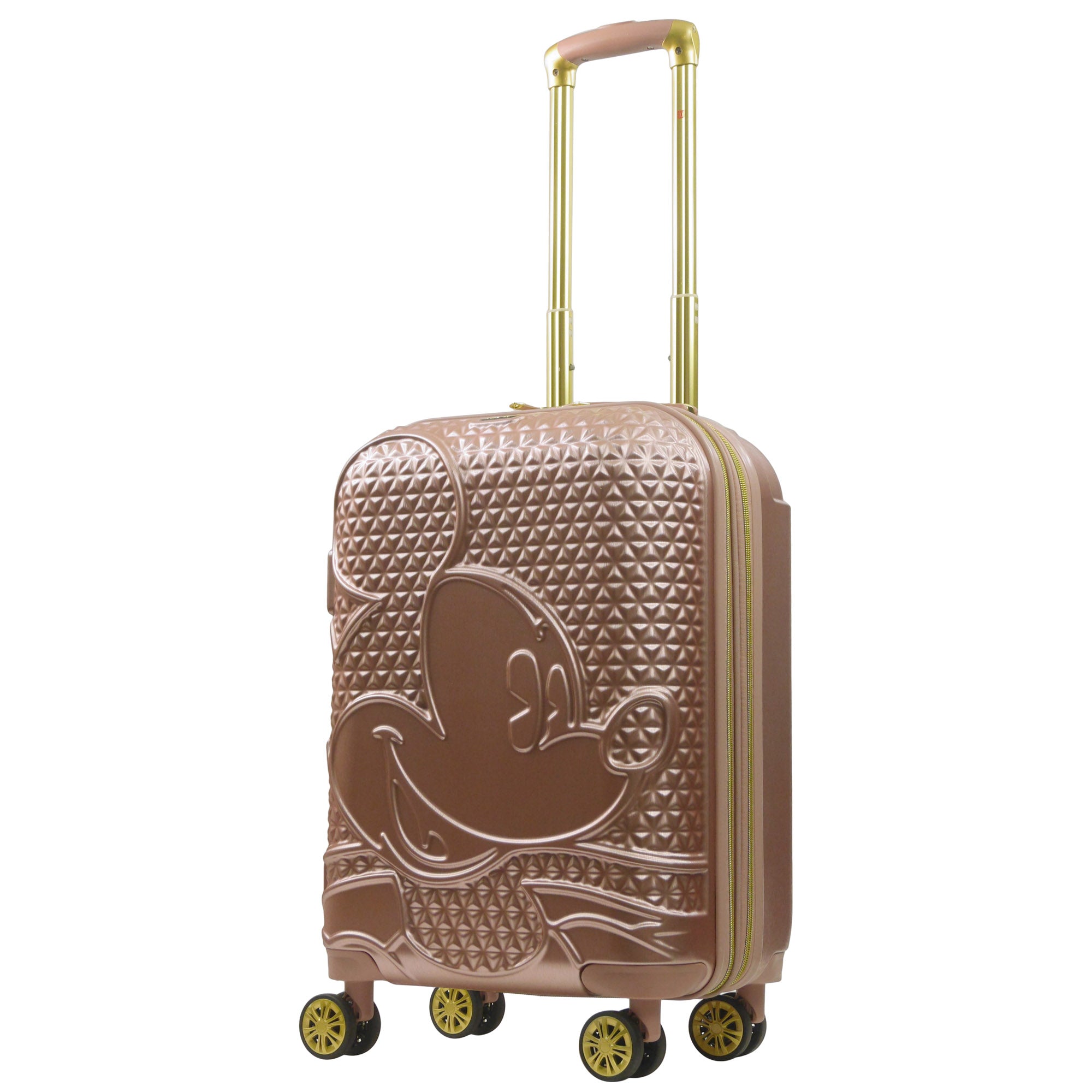 Mickey Mouse Rolling Luggage FŪL Disney Luggage 22.5" Rose Gold