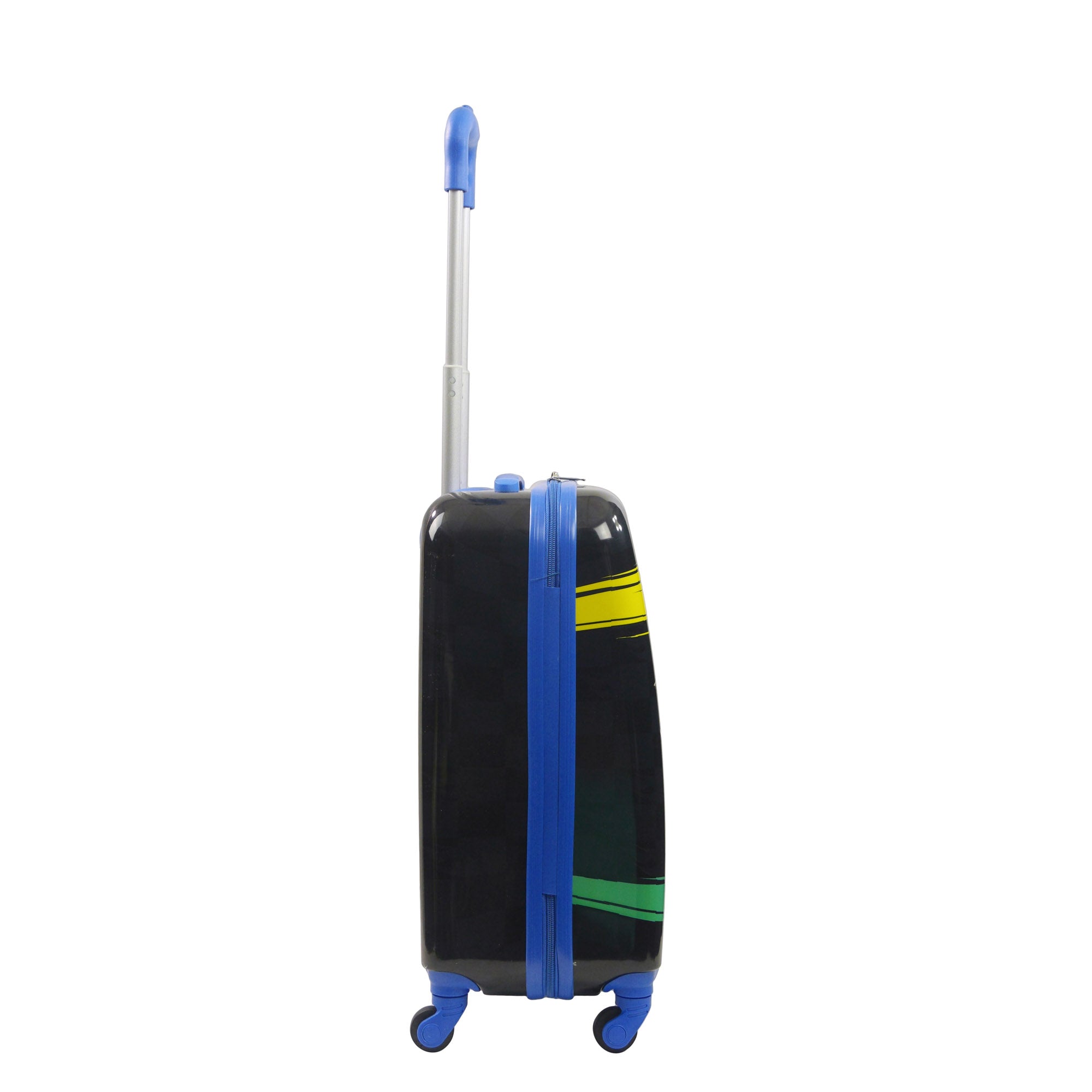MATTEL Ful Hot Wheels 20.5" Black and Blue Kids Spinner Suitcase Rolling Carry-on Luggage
