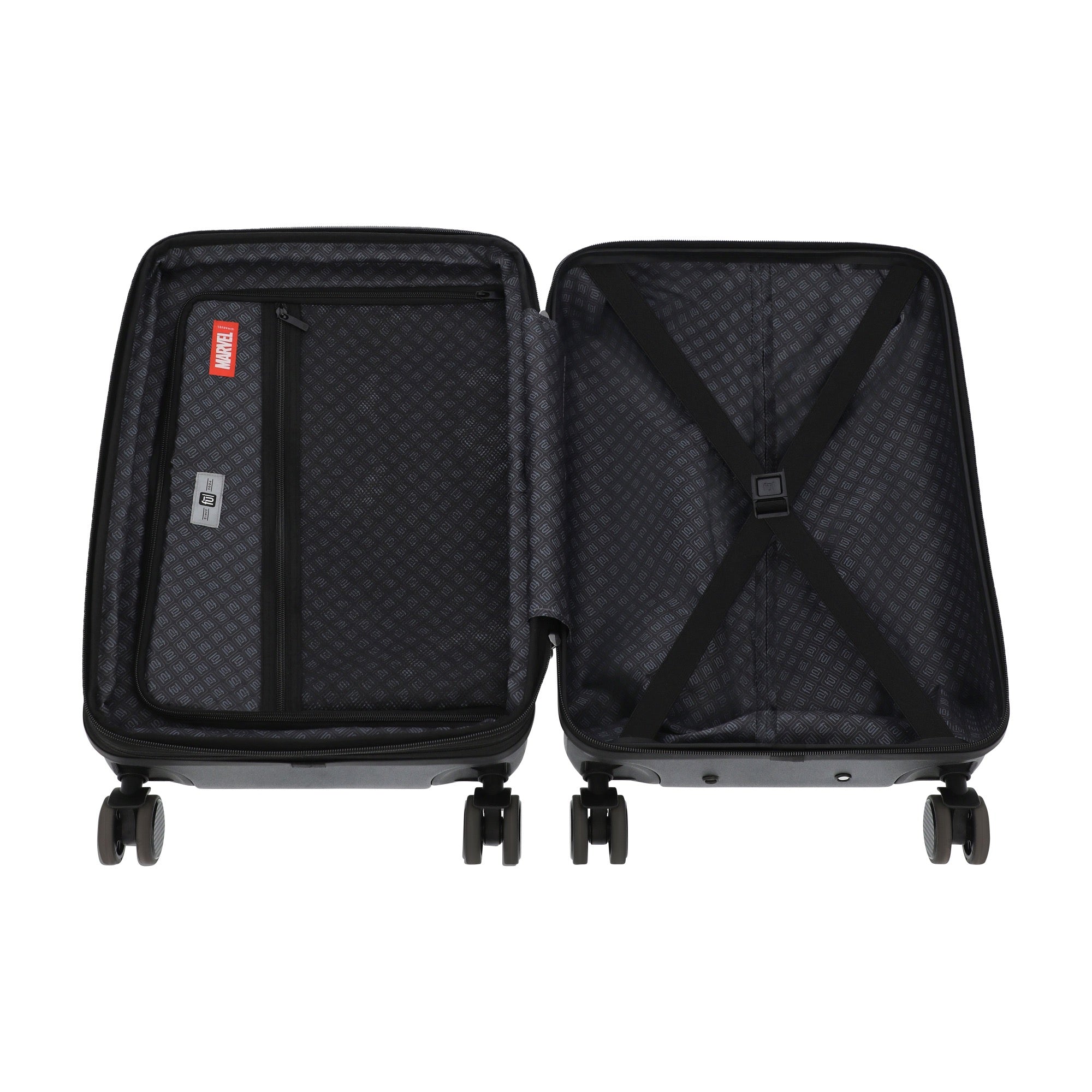 White marvel brick 22.5" carry-on spinner suitcase luggage by Ful