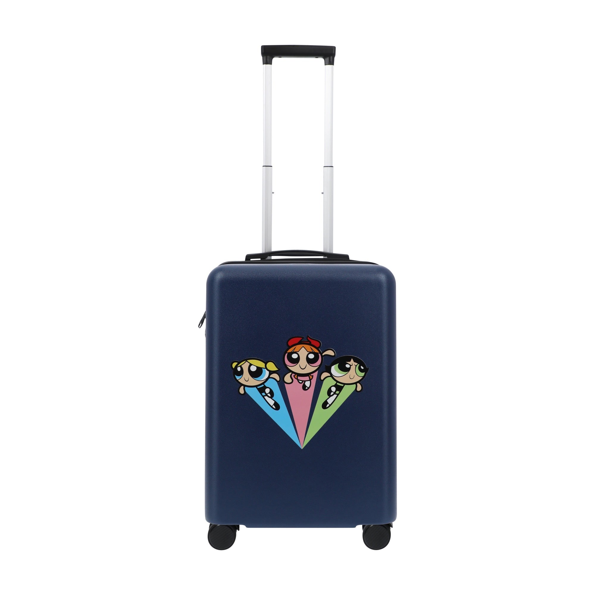 Navy blue WB powerpuff girls 22.5" carry-on spinner suitcase rolling luggage by Ful