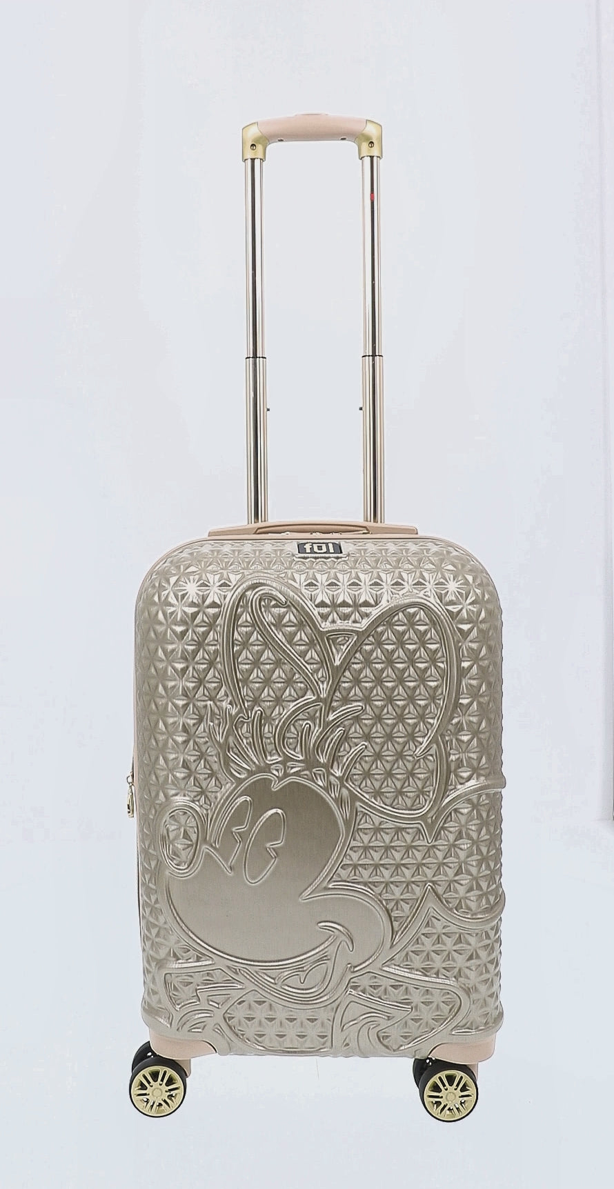 Taupe Ful Disney Minnie Mouse 30 inch check-in luggage spinner hardside - best checked suitcase for traveling