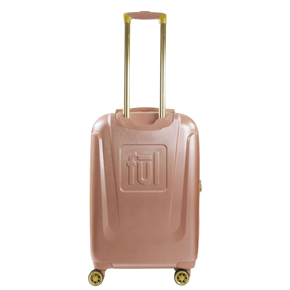 Adult Disney Luggage Mickey Mouse Texture Rolling Hard Sided Rose Gold 26" Suitcase