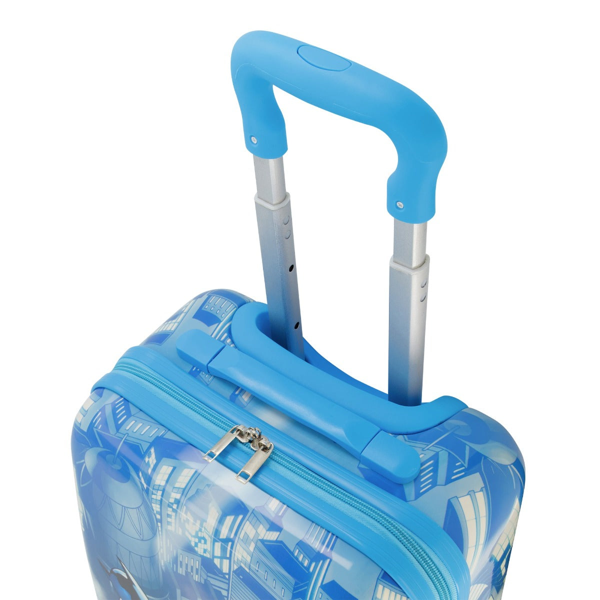 DC Comics Ful Batman Rooftop Hardside Spinner Luggage - 21" Carry On Suitcase for Kids Blue