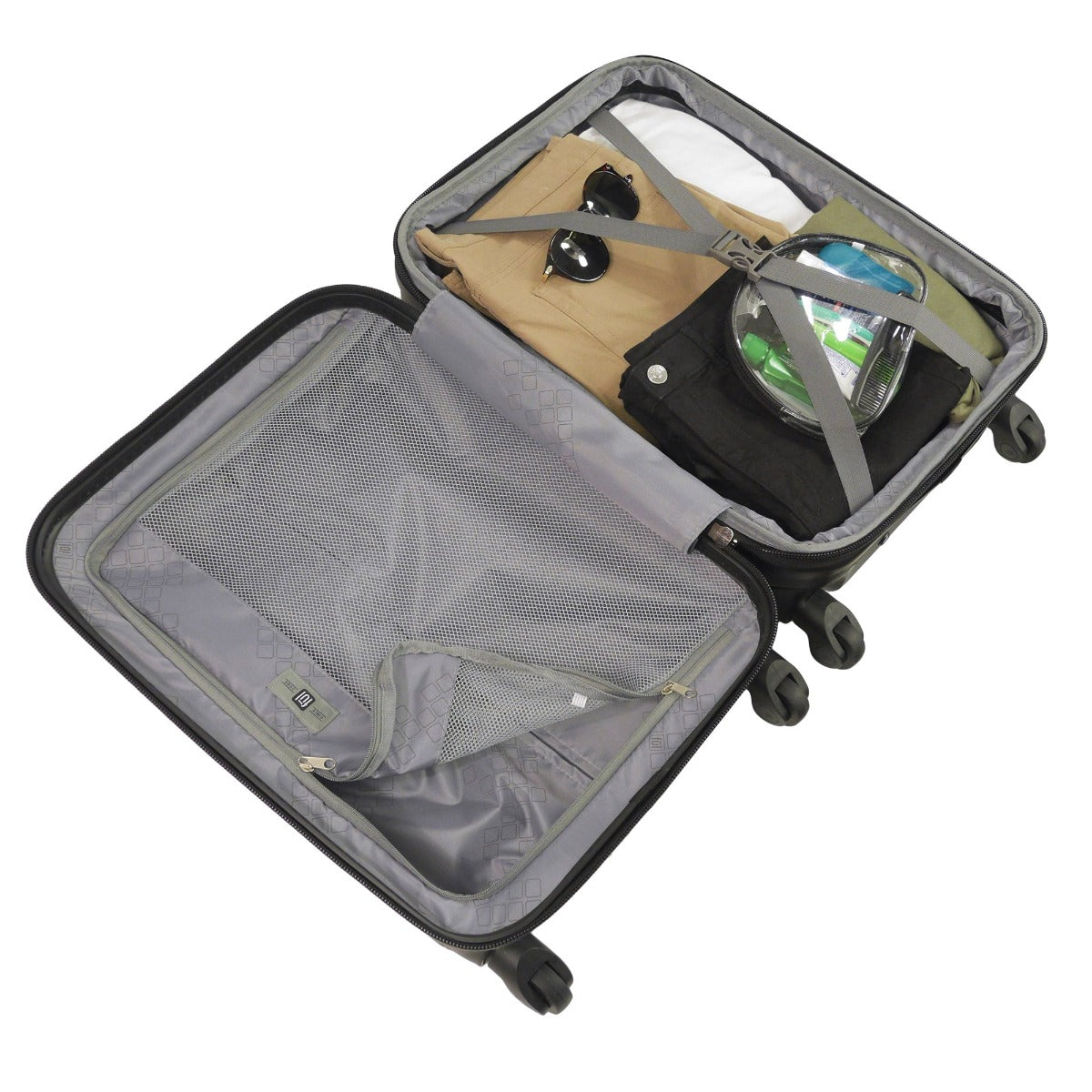 Ful Pure II  31" Black Hard-Side Spinner Suitcase Rolling Luggage Interior