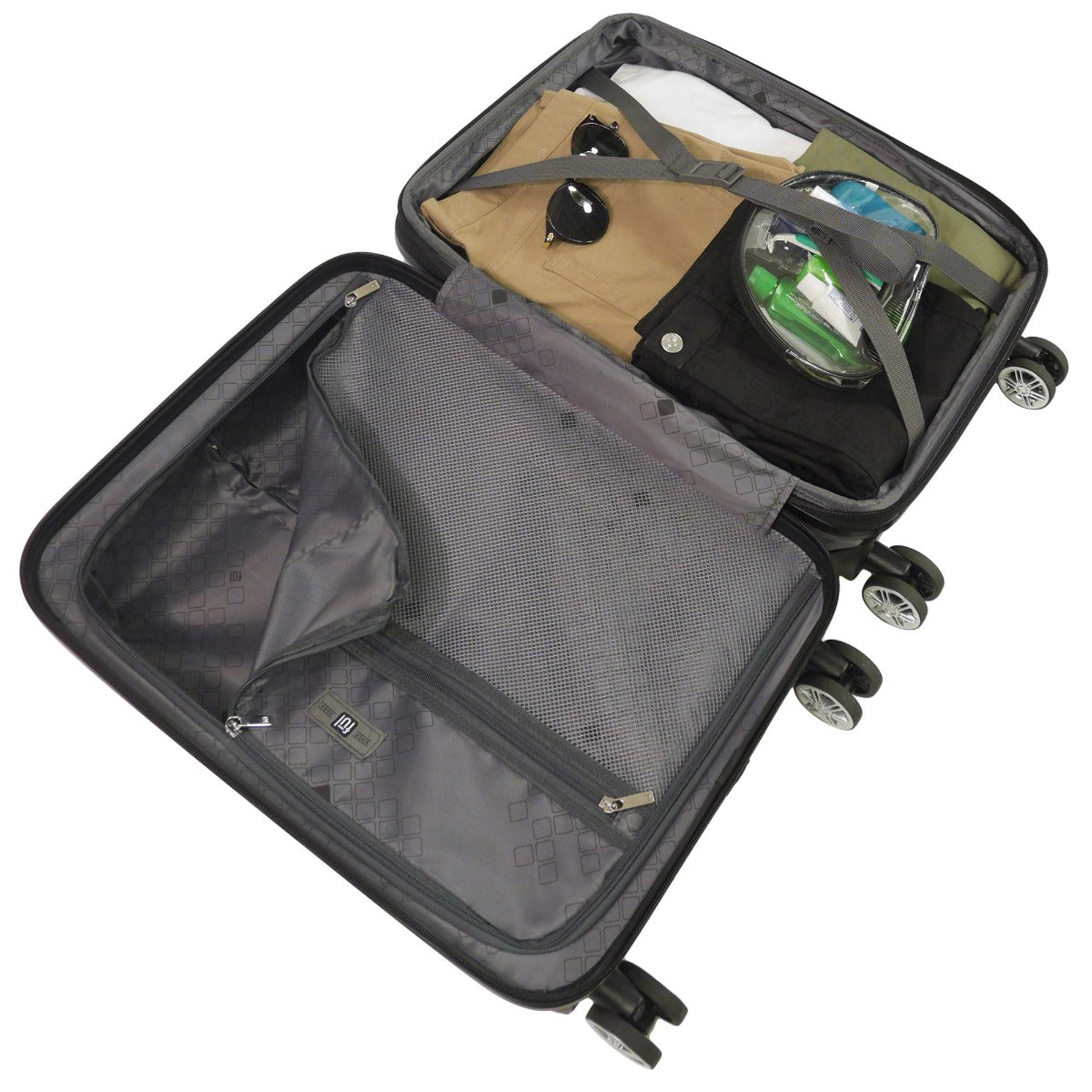 Ful Impulse Ombre Hardside Spinner Suitcase 26" Luggage, Blue