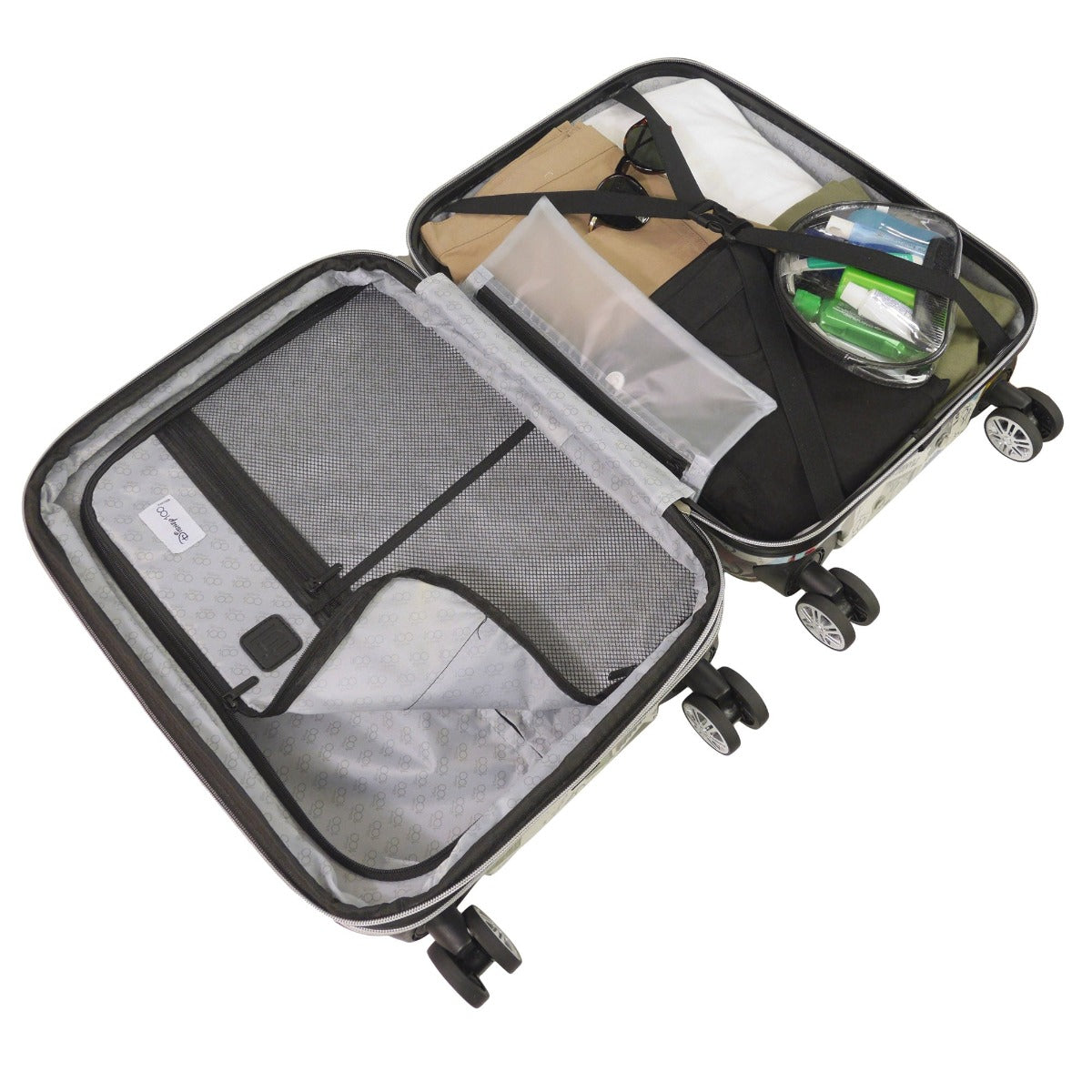 Ful Disney 100 Year Anniversary Stamps spinner suitcase 30 inch check-in hardside rolling luggage