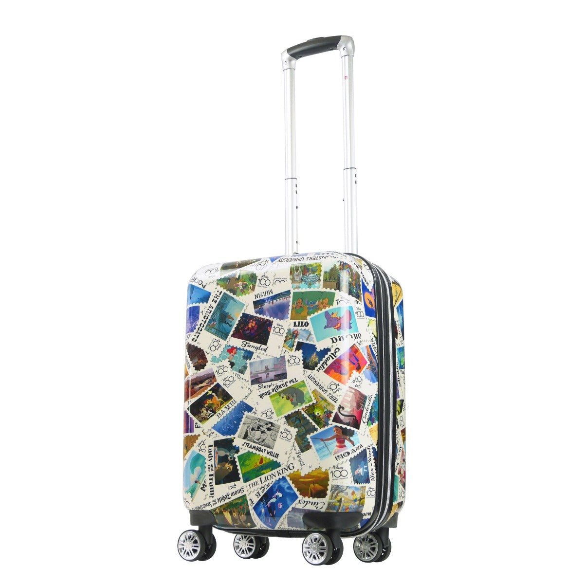 Ful Disney Stamps ABS Hardsided Spinner Suitcase 22" carry-on Luggage 360 spinner wheels Limited Edition retractable handle