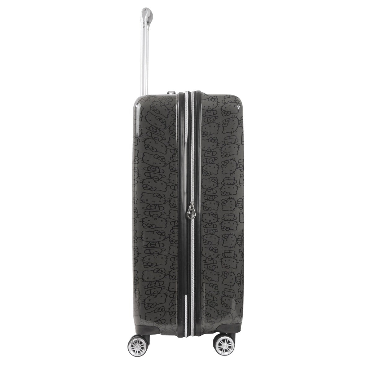 Hello Kitty Pose All Over Print 29.5" Hard-Sided Luggage Black checked spinner suitcase