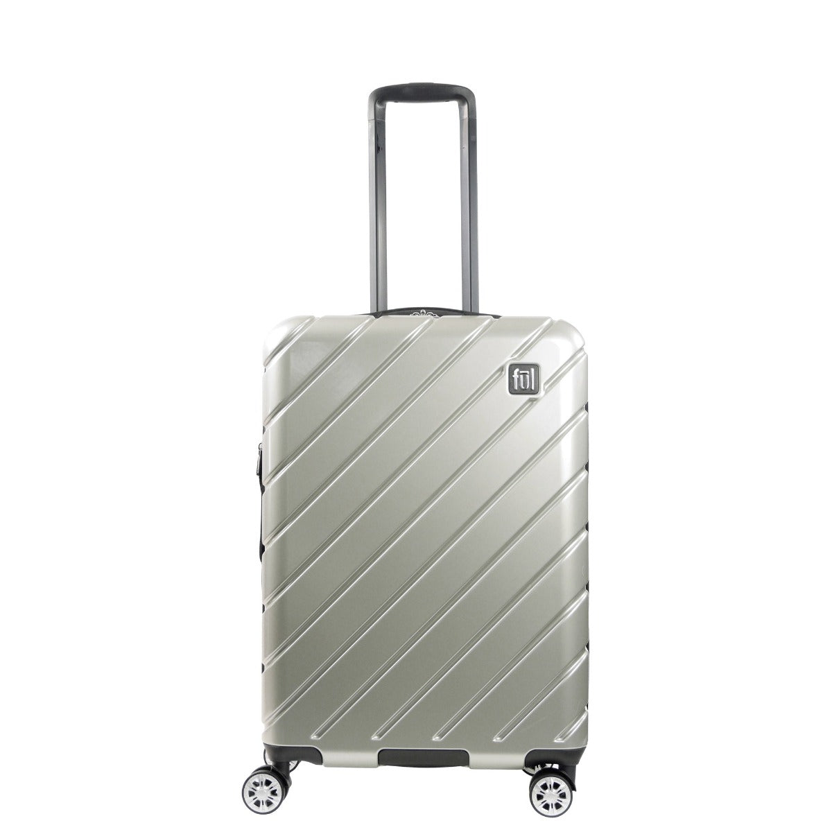 Ful Velocity 27" Expandable Silver Hardside Spinner Suitcase Luggage Check-in Bag