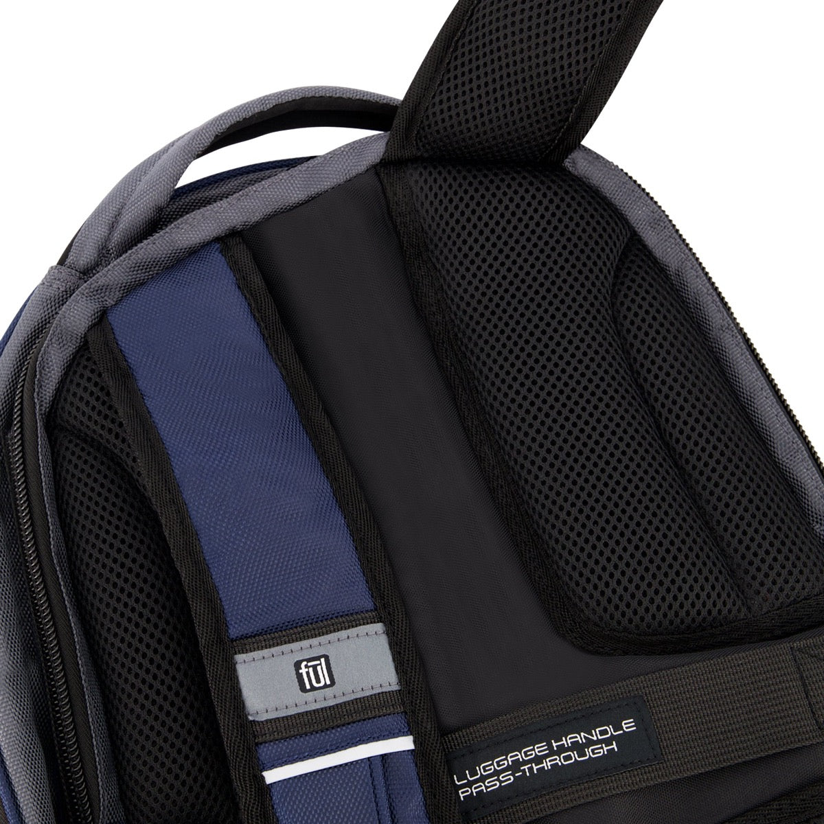 Big Easy Water Resistant 17" FŪL Laptop Carry-On Backpack Navy Grey